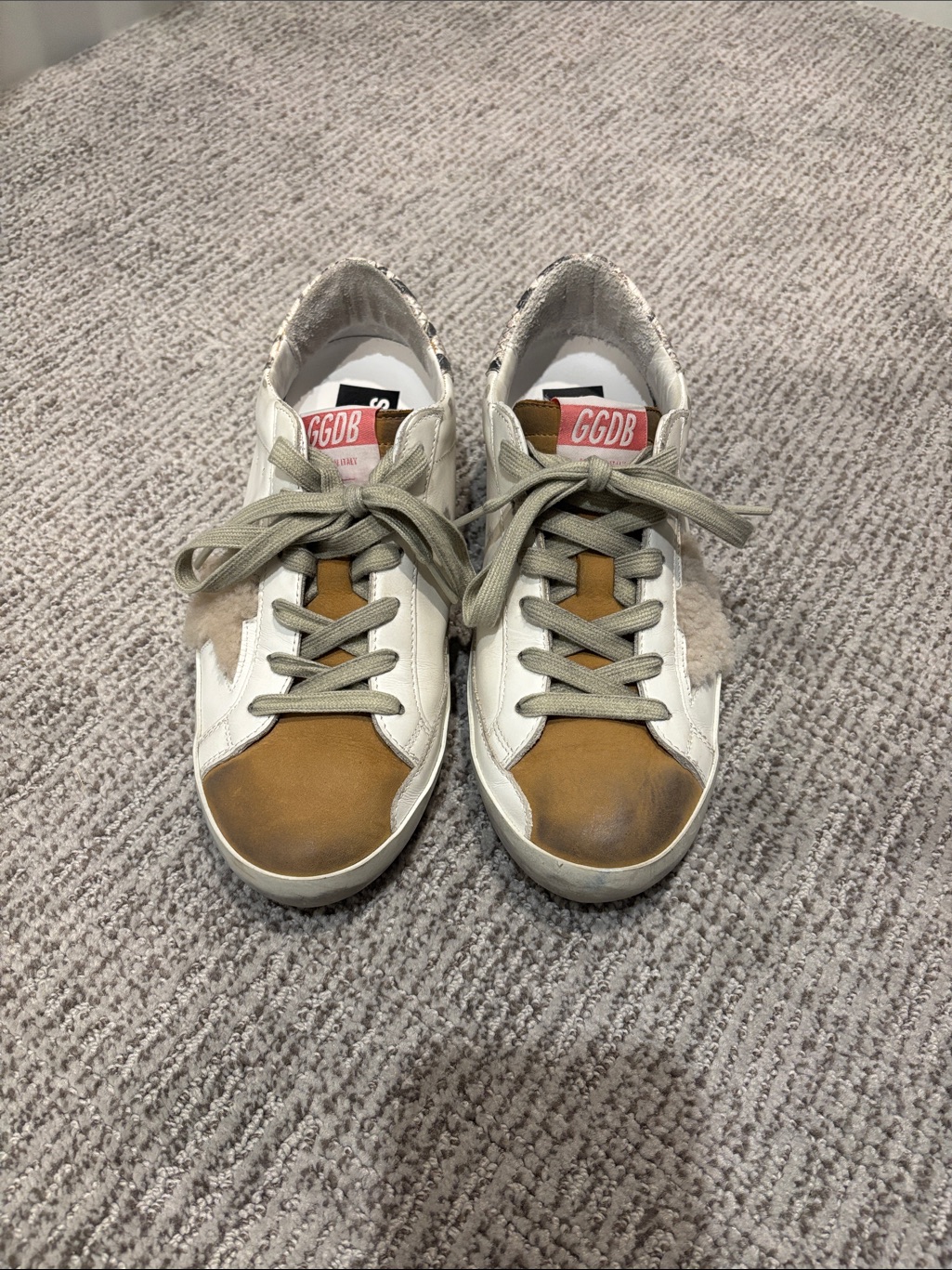 Golden Goose Sneaker. 2 Insoles (Sherpa/Leather). Superstar. Super Star.